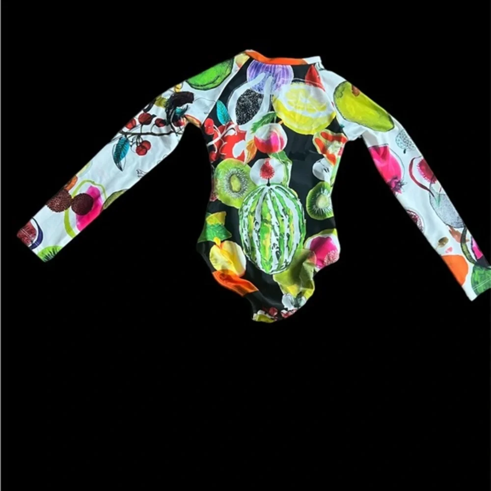 Christian Lacroix Swiminista Long Sleeve One Piece Rashguard size 6‎